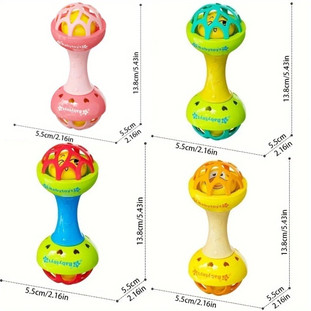 Baby Double Headed Ringing Toy, available in multiple colors, bright and eye-catching, loved by babies, Christmas gift
