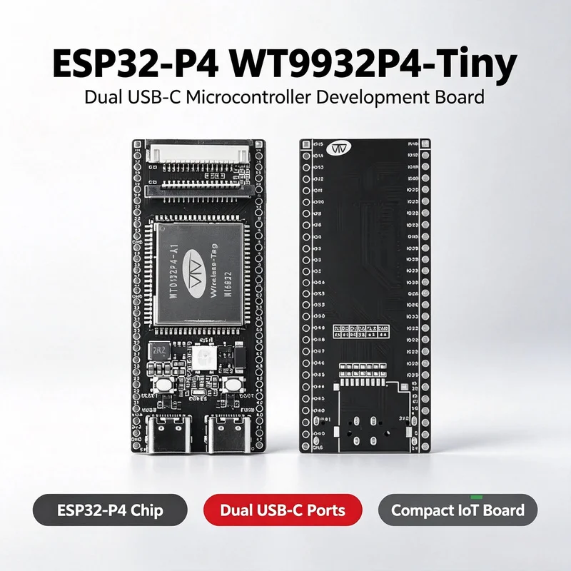 ESP32-P4 TINY Development Board WT9234-TINNY With ESP32 P4 + WT0132P4-A1-N16R32 360MHz Bulit-in RGB MIPI DSI/CSI/RISC-V