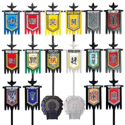 Medieval Accessories Rose War Shield Roman Crusade Flag Figures Building Blocks Soldiers Weapon Helmet Horse Brick Kids Toy