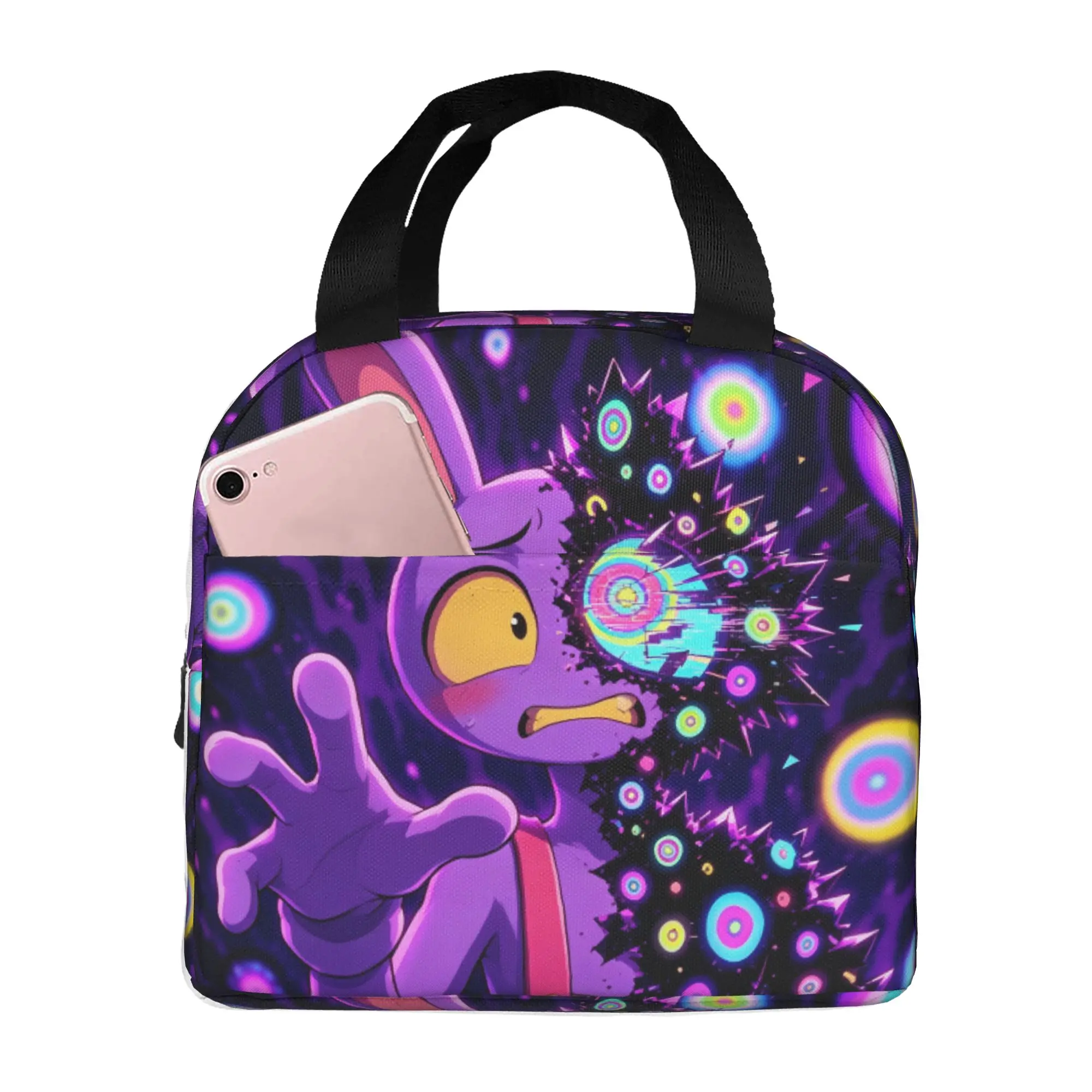 Jax D-Digitals Circus Lunch Bag Men Women Cartoon Clown Thermal Cooler Insulated Lunch Boxes for School