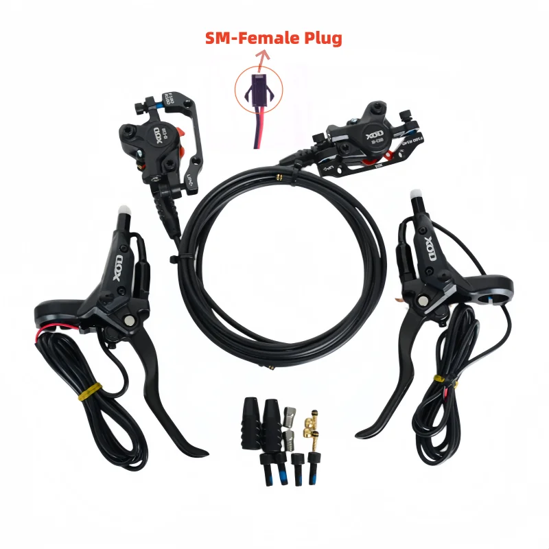 XOD E-Bike Folding MTB Hydraulic Disc Brake Power Off Oil Disc Brake SM-Female Plug, Only Of Electric Bicycle, Not Fit Scooter