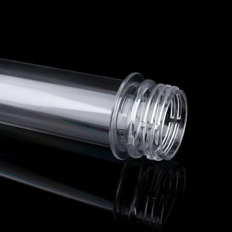 Tubos de ensaio de plástico, transparente e recipiente de armazenamento de doces com tampas de parafuso 40ml, 10 peças