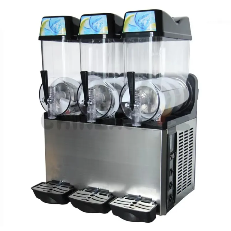 

36L Triple Tanks Slush Machine Commercial Pourover Granita / Slushy / Frozen Beverage Dispenser
