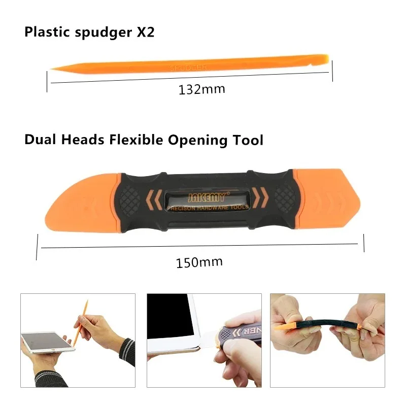 JAKEMY 13 in 1 Smartphone Pry Opening Repair Tools for iPhone iPad Samsung Tablet Mobile Phone LCD Screen Disassembly Tool Sets