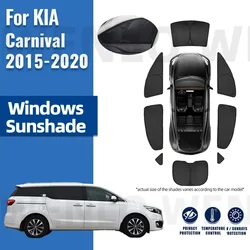 For Kia Carnival 2015 2016 2017 2018 2019 2020 Full Cover Car Sunshade Visor Front Rear Windshield Curtain Side Window Sun Shade