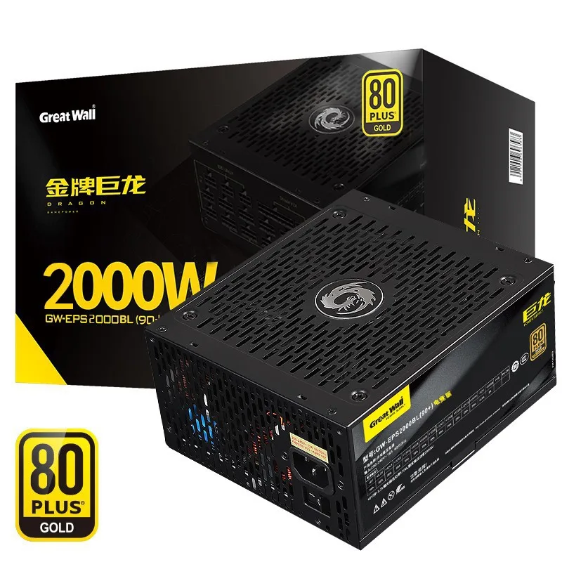 Newest Full Module PSU Brand Name Greatwall 2000w Fast Speed Gold Power Supply For Computer Gaming