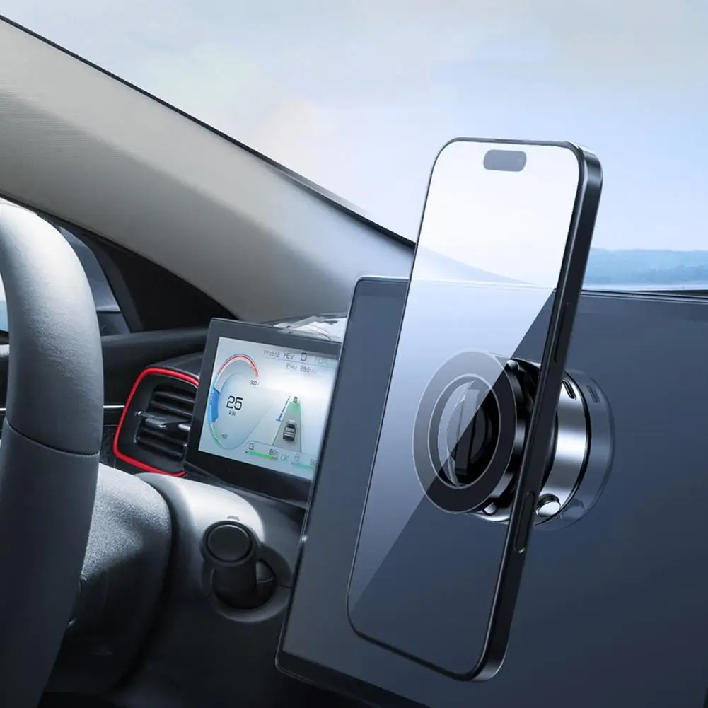 

360 Degree Phone Mount Vacuum Suction Car Phone Holder with 360° Rotation Foldable Magnetic Mount for Dashboard Desk Glass