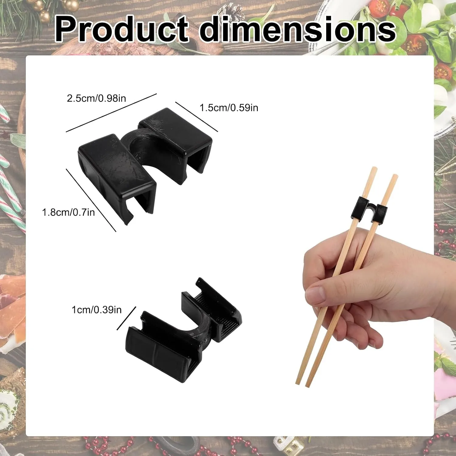 6PCS Chopstick Trainer for Adults Reusable Chopstick Helpers Learning Chopsticks Guide Practice Japanese Chopstick Holder