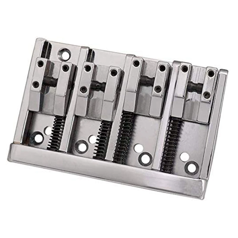 4-String Electric Bass Bridge High-End Roller Saddles Bridge Tailpieces Suit For Bass Guitar Replacement Accessories