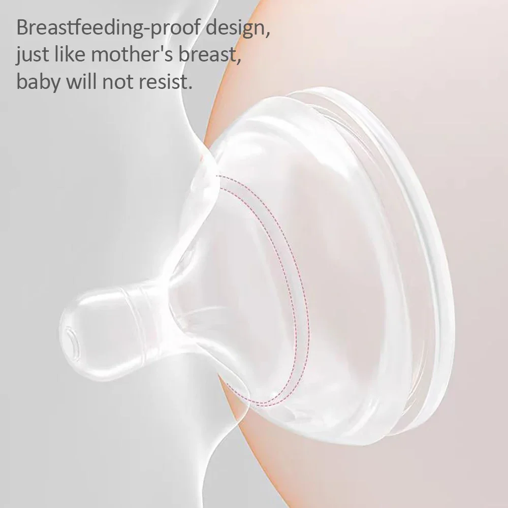 150ML/270ML high-quality PP milk bottle, cute cow shaped, thickened bottom. Imitation breast milk silicone nipple, BPA free