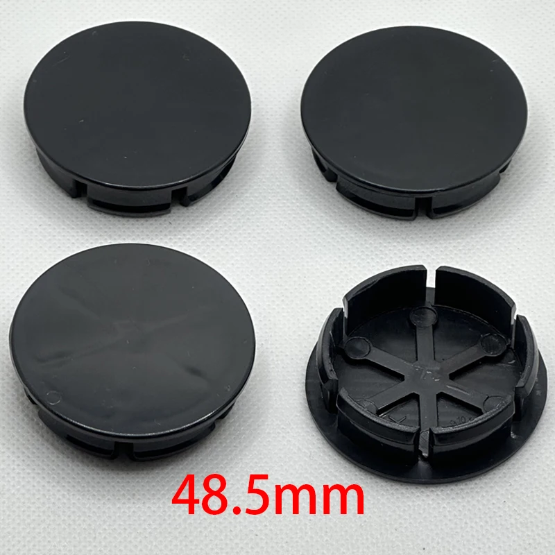 4 Pçs/set 48.5mm Tampa Central Da Roda Do Carro ABS Preto para Fiat Abarth 500 Marea Multipla Punto Scorpion Auto Jantes Acessórios