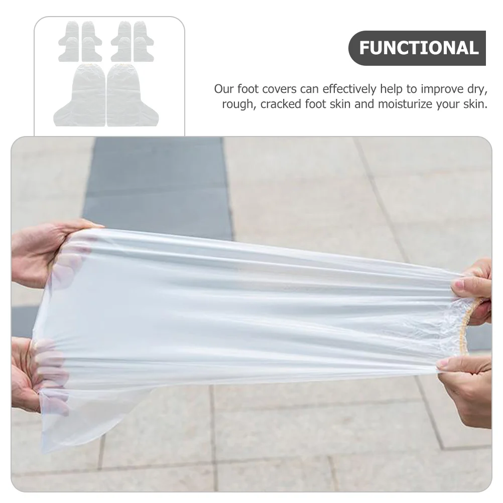 

10pcs Foot Mask Covers Thickened Material Waterproof Disposable Socks Moisturizing Spa Salon Protective Foot Coverings