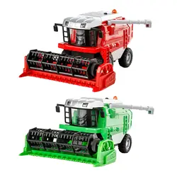 Harvester Toy Alloy with Front Cutting Device Wheat Harvester Toy with Grian Head Farm Toy Pretend Play Simulation for Boys Girl