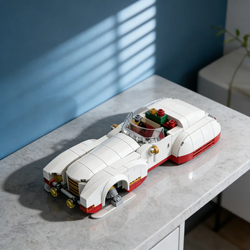 

244pcs MOC Retro Roadster Santa Edition Seasonal Christmas Model Building Blocks Construction Toys Christmas Gifts Brick Kids