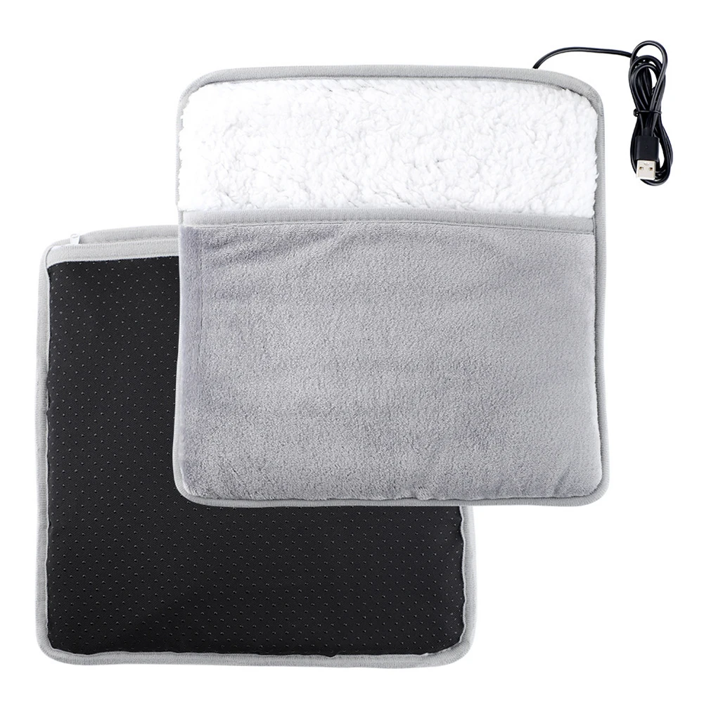 

Electric Foot Warmer USB Heating Pad Multi-Function Heated Foot Cover Portable Hand Warmer for Bed Under Desk
