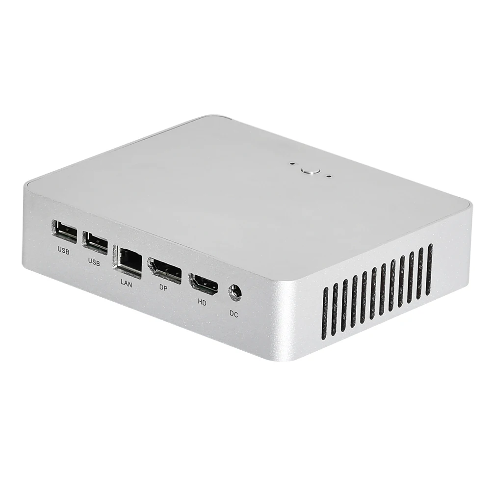 HUNSN-Mini Computador Desktop, 4K, BM22,Intel Core I3 7100U, HTPC, Kodi Box, AC DP HDMI, 3 USB 3.0, 2 x USB 2.0, Tipo-C, LAN, 7100U