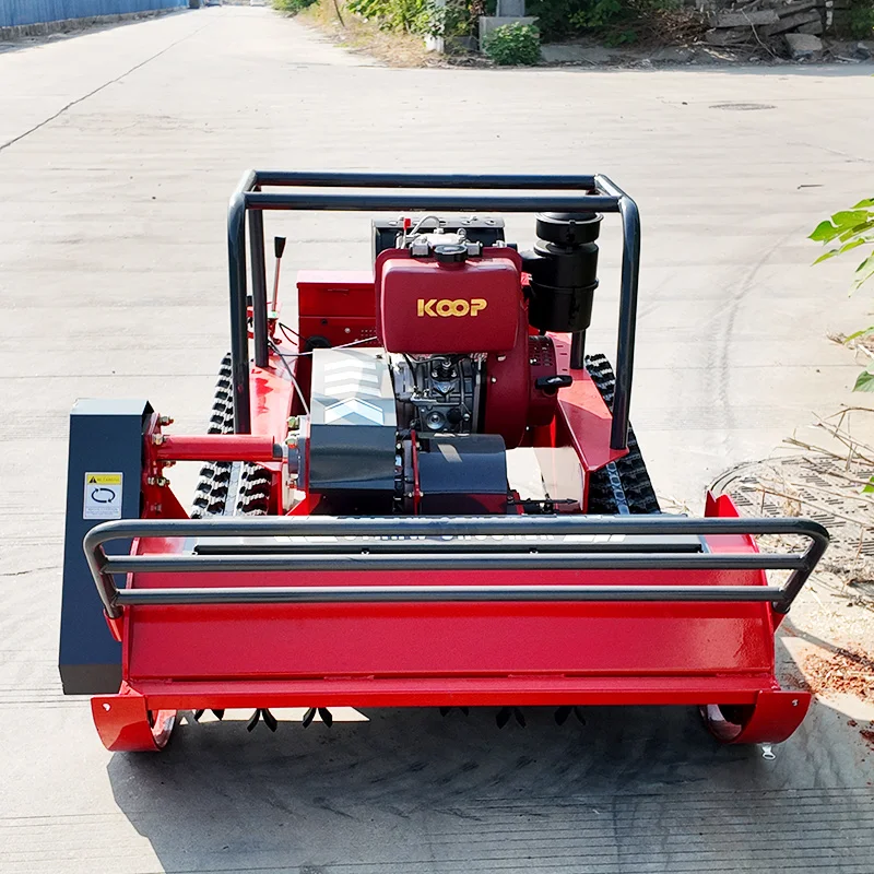 جزازة العشب المطاطية ذات التحكم عن بعد الواسعة القابلة للتخصيص، آلة قطع العشب العالية، المضادة للانقلاب، عملية مستقرة