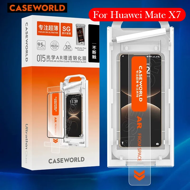 

CASEWORLD AR Tempered Glass For Huawei Mate X7 Dust-free Installation Film Screen Protector for HUAWEI MATE X7