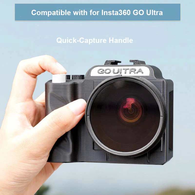 

3D printing Street Grip Vlog Holder Combo Camera Grip Holder For Insta360 go Ultra Camera Grip Camera Accessories