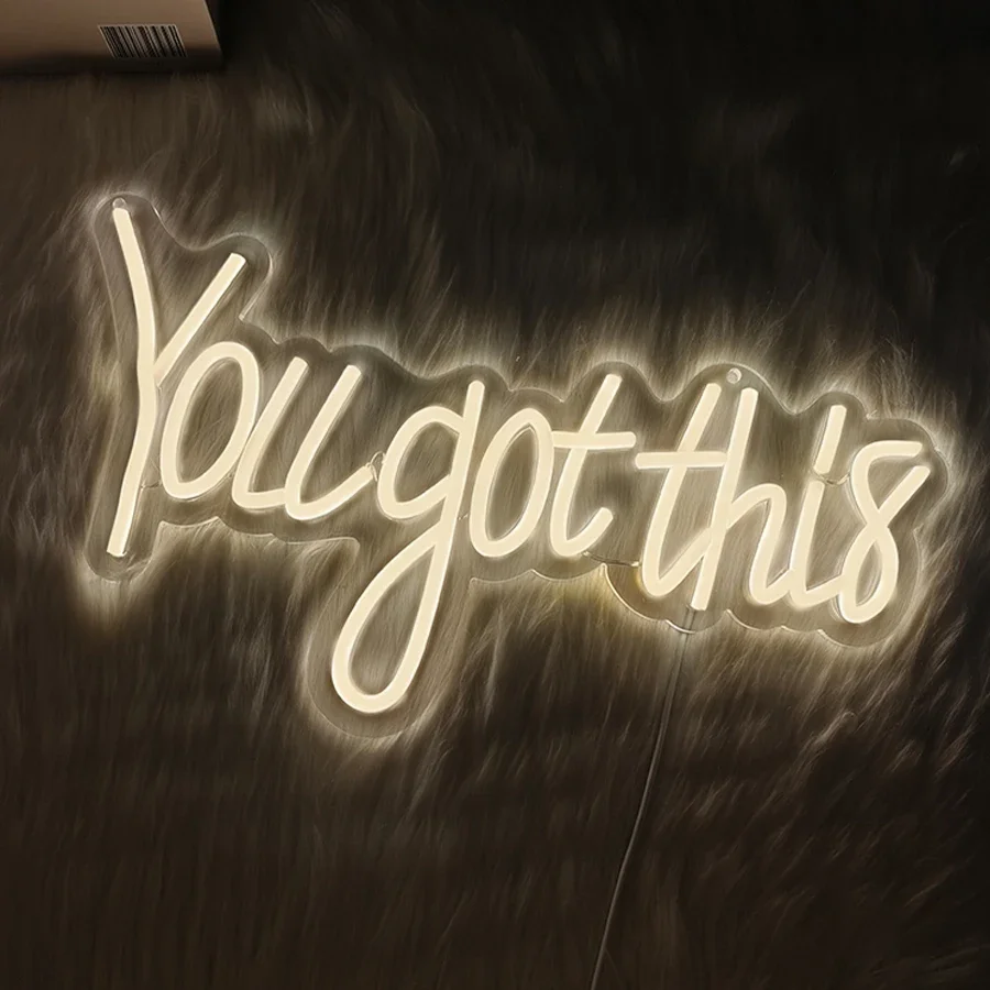 لقد حصلت على هذه علامة النيون، مصباح حروف LED أبيض دافئ يعمل بمنفذ USB، يستخدم لغرفة النوم والدراسة والمكتب والفصول الدراسية وديكور الحفلات. #1