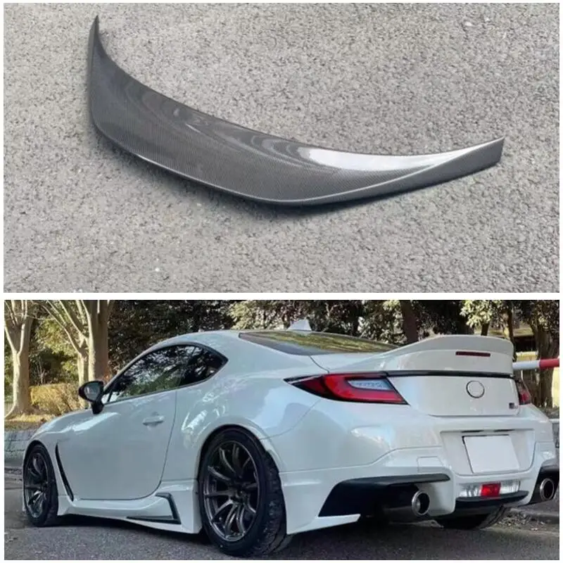 For TOYOTA ZA86 GR86 For Subaru BRZ 2022 2023 2024 Real Carbon Fiber / FRP Spoiler REAR WING TRUNK LIP SPOILERS High Quality