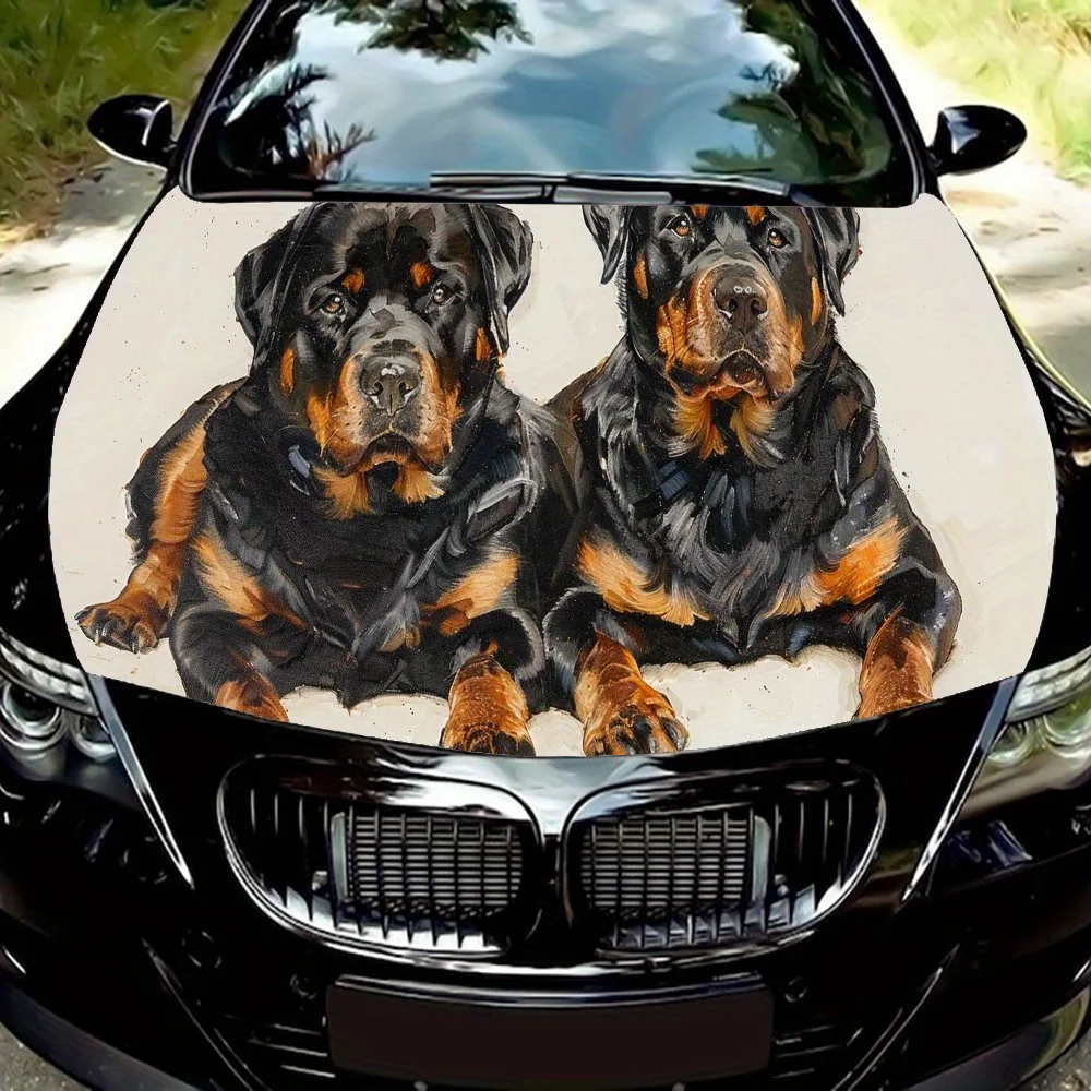 

Dachshund Car Hood Sticker Waterproof PVC Body Film, Easy To Tear Off and Durable, Suitable for Delicate Decoration Self-adhesiv
