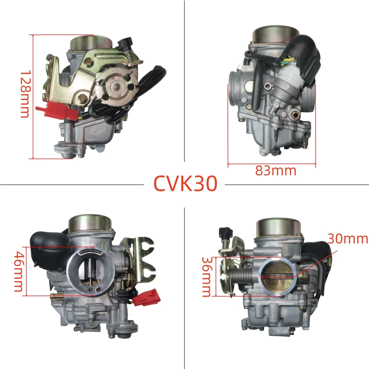 

30mm Motorcycle Carburetor For 150cc 200cc 250cc CVK30 CVK 150cc 250cc GY6 TANK 260 Dirt Pit Bike ATV UTV Scooter Racing Carb
