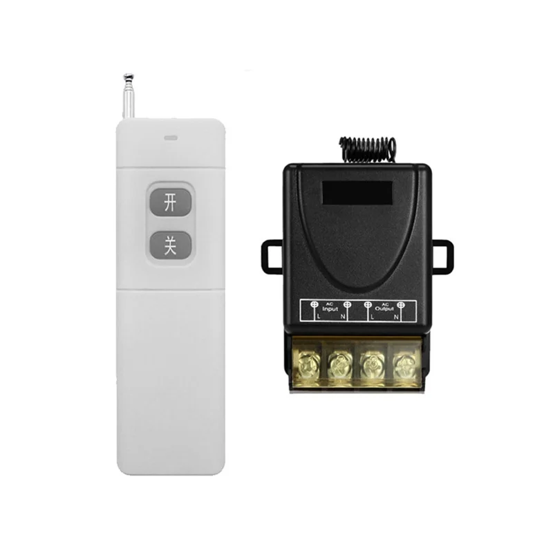

AA60-Wireless Remote Control Switch On-Off High-Power 30A Wide-Voltage Long-Distance RF433 Remote Control 1000M