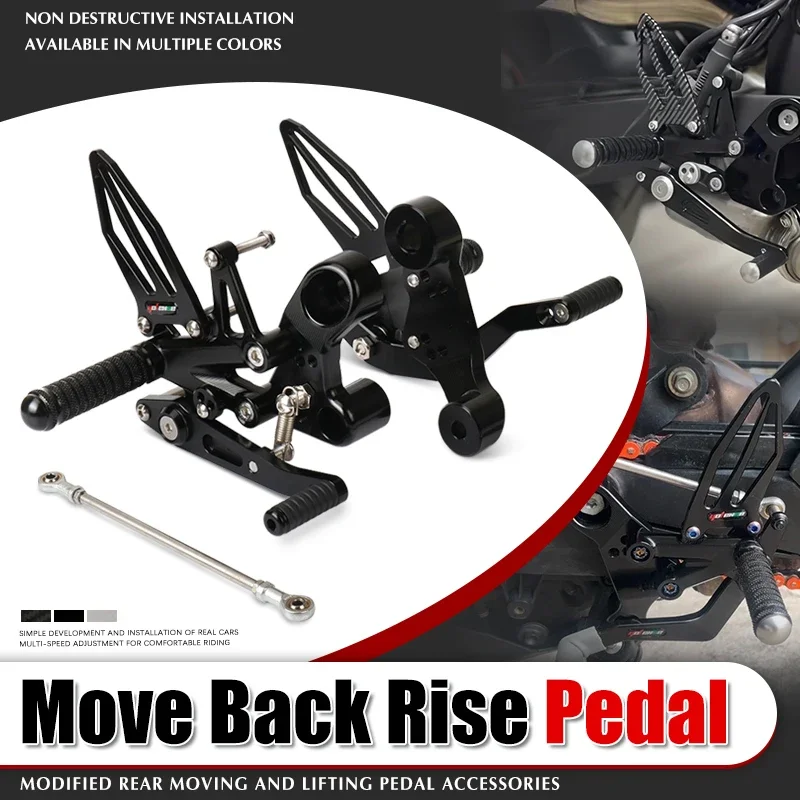 800NK Motorcycle Accessory CNC Footrests Rearset Rear Footpeg Foot Rests For 800NK 800 NK 2023 2024 2025
