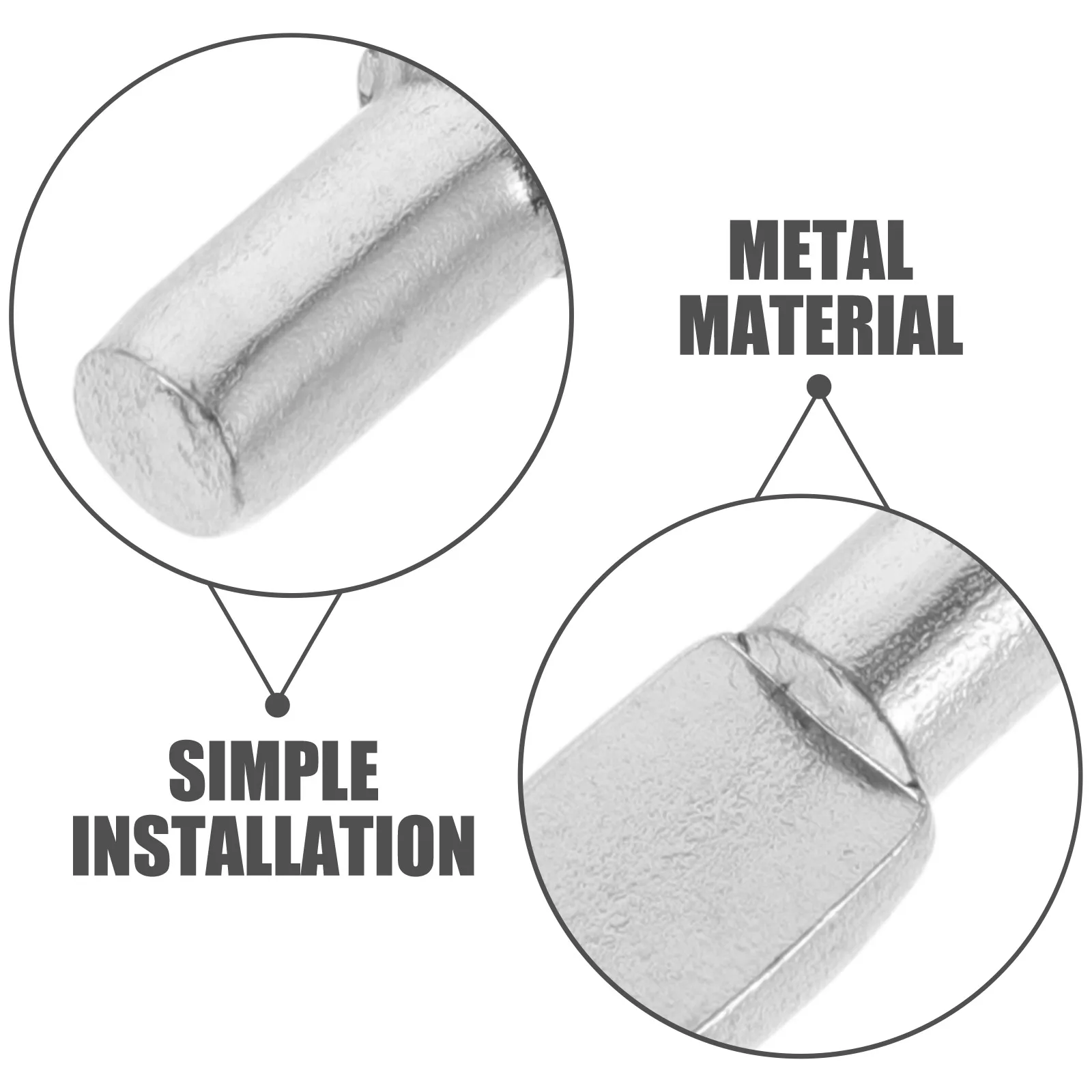 

60Pcs Stable Shelf Pegs Cabinet Bracket Support Pegs Easy Install DIY Bookshelf Cupboard Furniture Shelf Support