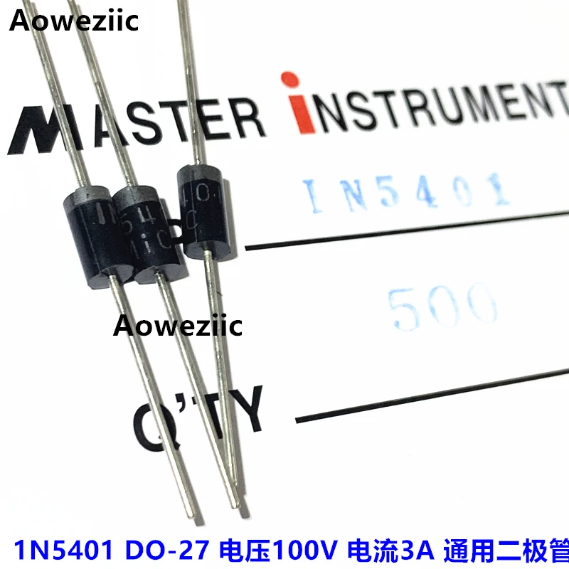 1N5401 IN5401 rectifier diode 3A100V inline D0-27 brand new