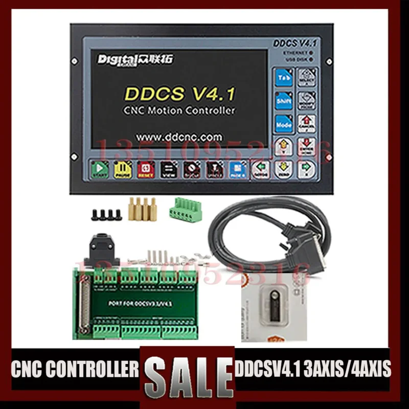 Ddcsv4.1Cnc 3- /4-Axis G-Code Off-Line Usb Independent Controller Is Used For Engraving Milling Machine To Replace Ddcsv3.1