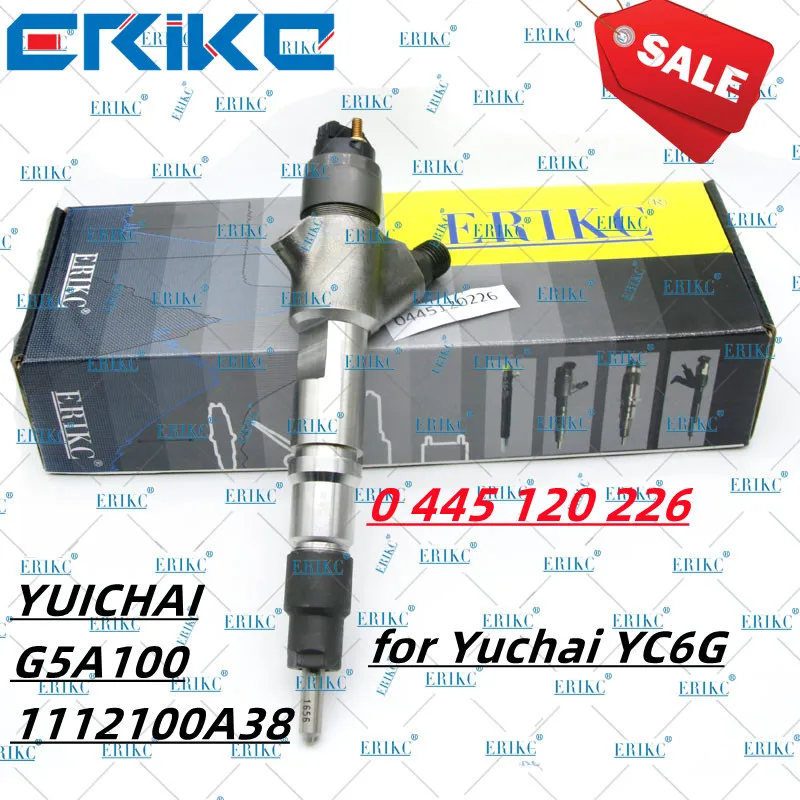 0 445 120 226 Common Rail Diesel Injector 0 445 120 163  Auto Spare Part Cr System for Yuchai YC6G YUICHAI G5A100 1112100A38