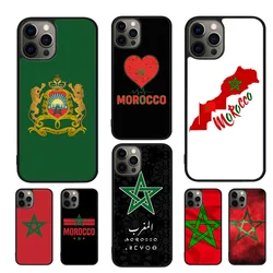 Maroc Morocco Flag Phone Case For iPhone 16 15 14 13 12 Mini 11 Pro Max Plus X XS Max XR Cover Shell coque