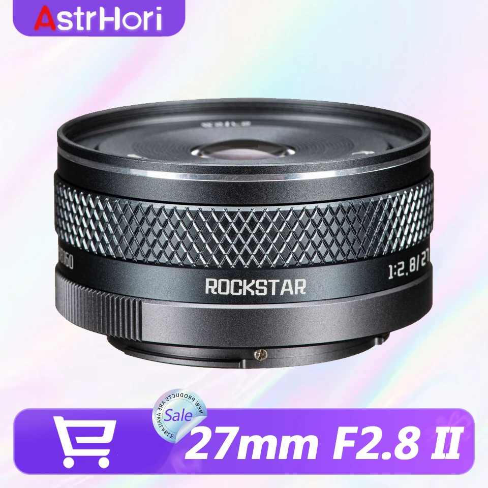

Объектив AstrHori APS-C 27mm F2.8 II Standard Prime с ручной фокусировкой для беззеркальных камер, для гуманитарной фотографии, с креплением FX EF-M