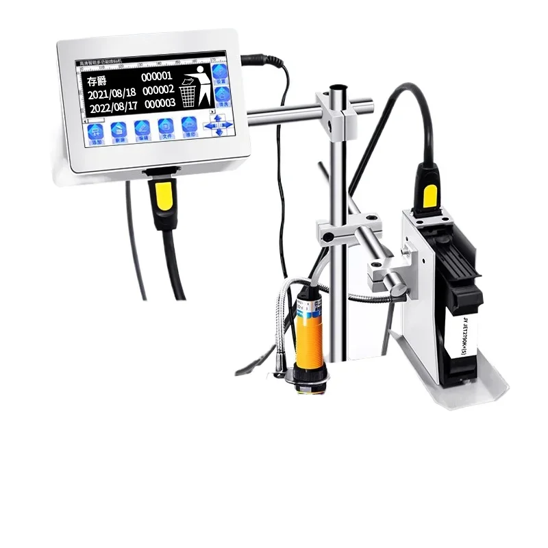 Online automatic intelligent inkjet  to  the production date Industrial coder Packaging bag Paging coder Handheld