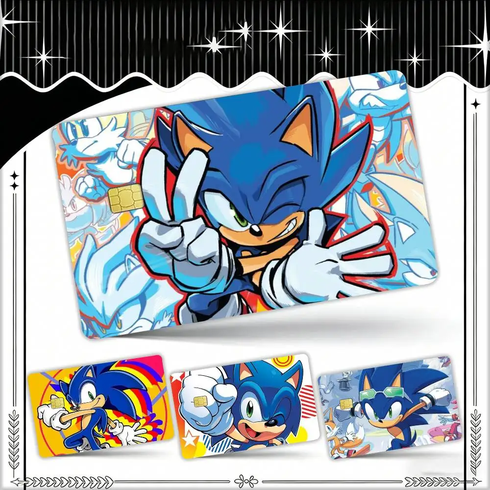 

Classic Game S-Sonic Waterproof Film Skin Cover Credit Card Stickers Debit Front Bank Bus Pass