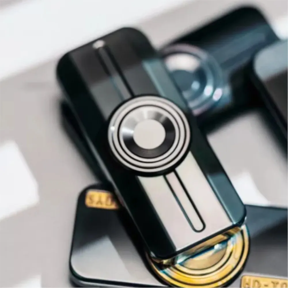 HAODOU EDC CHAN Fidget Spinner Ultra-mince à deux lames Fidget Spinner titane Zirconium Gyro Fidget jouets pour adultes