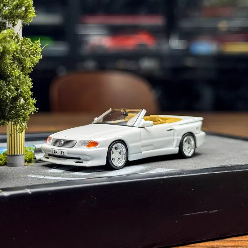

Tarmac Works, литой под давлением масштаб 1:64, SL500 Koenig, трансформируемая модель автомобиля из сплава, коллекция сувениров, подарок для мальчика, статический дисплей, украшение