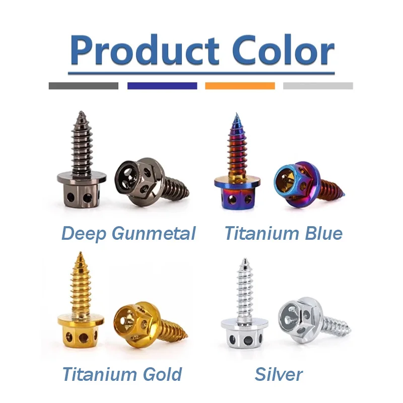 1pcs M4 M5 304 Stainless Steel Hex Hexagon Socket Flange Head Self Tapping Screws Motorcycle Refit Decorative Bolts