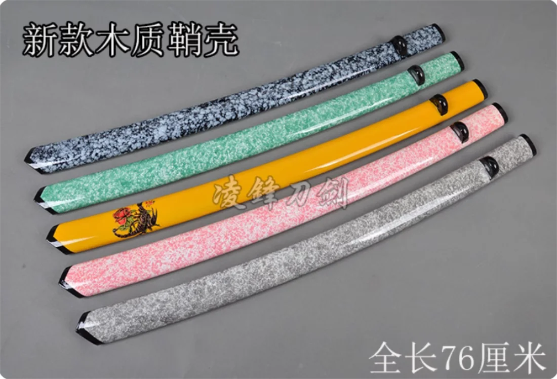 

76 см Saya Японский Кендо Бусидо Iaido Katana Sword изогнутый/изогнутый окрашенный ножны Wodden