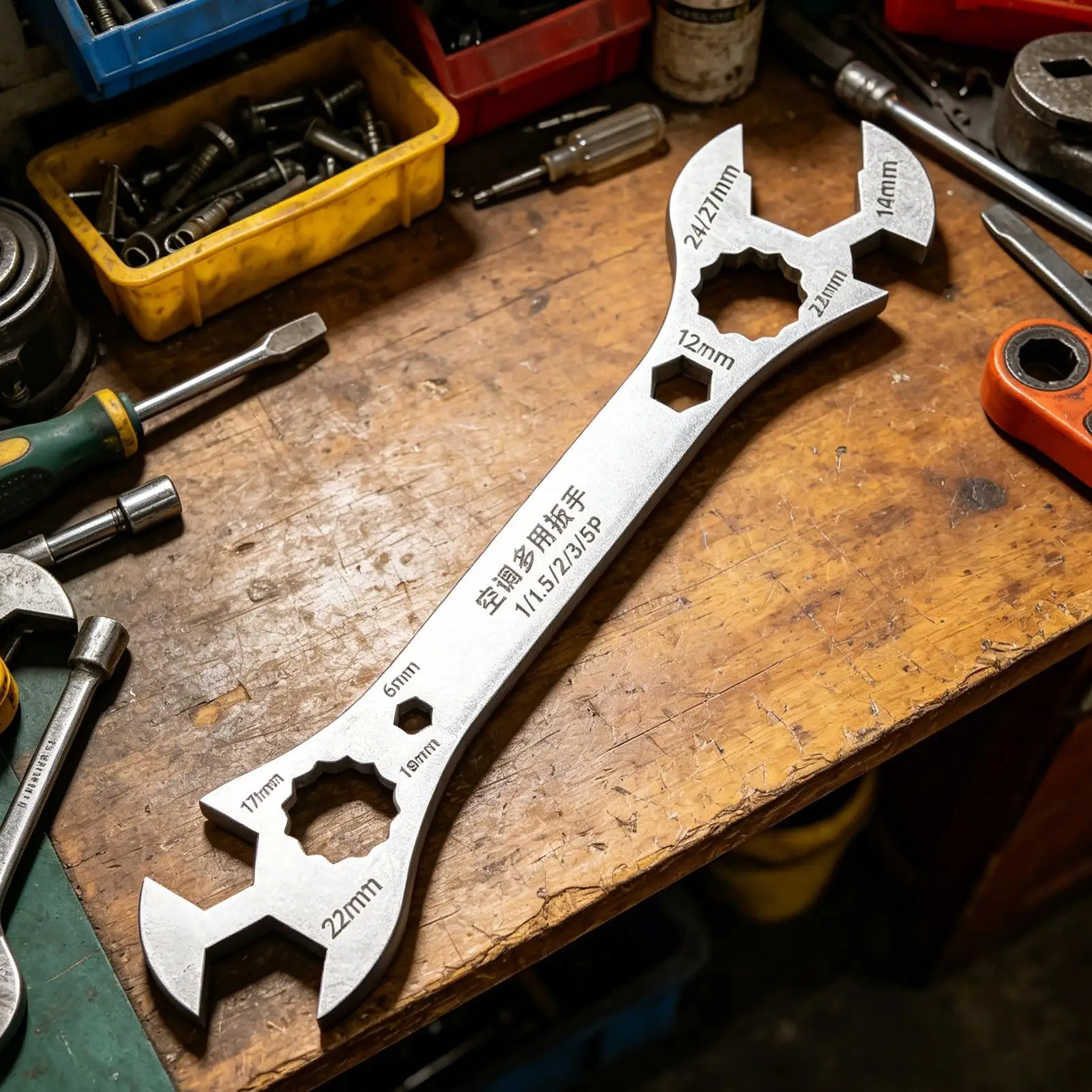 HVAC Service Wrench Anti Slip Ergonomic AC Spanner Air Conditioner Ratchet Wrench For Air Conditioning Maintenance Accessory