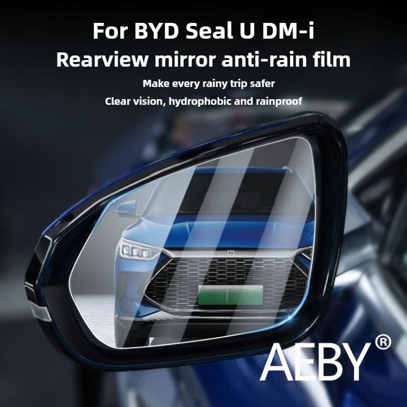 

AEBY For BYD Seal U DM-i 2020-2025 Car Mirror Rainproof Film, Anti-Fog Cover Scratch Resistance Waterproof Exterior Accessories