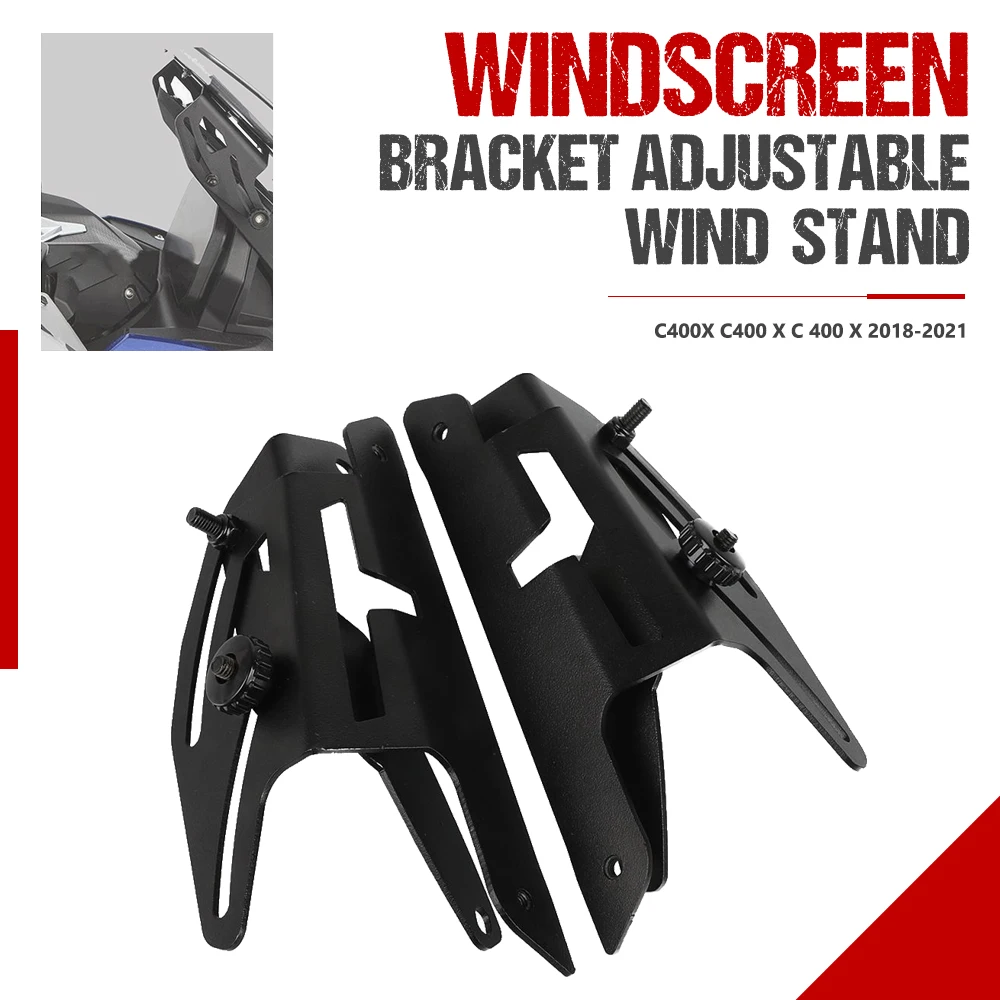 Motorcycle Accessories Front Windshield Adjusting Bracket Deflector Windshield Glass Adjuster Stand For BMW C400X C400 C 400 X