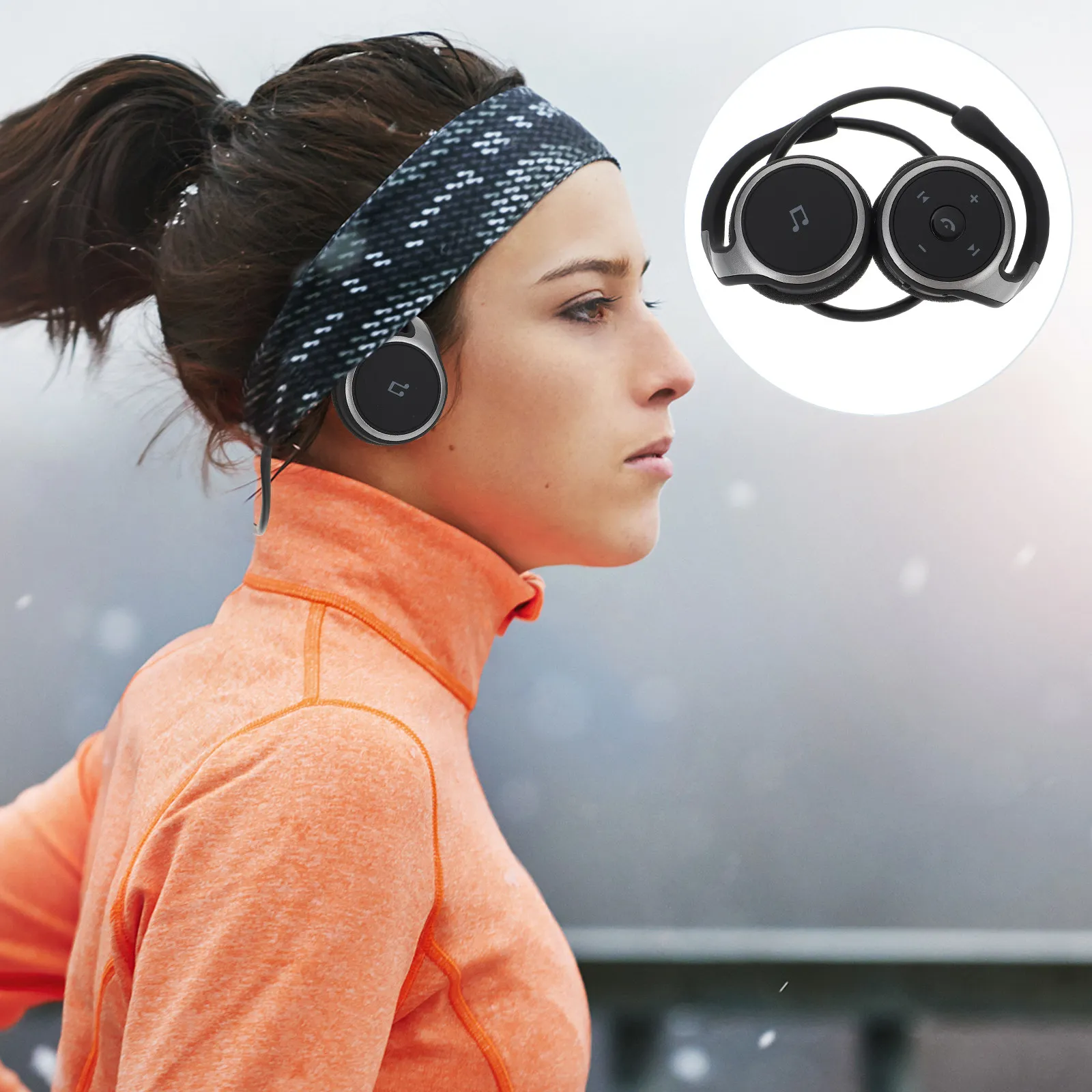 

Ergonomic Ear Hook Wireless Headphones 4.1 Sweat Resistant Lightweight Design for Running Gym and Outdoor Exercise