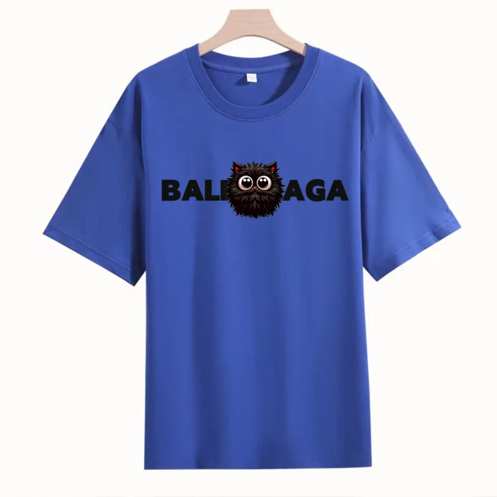 T Shirts for Men Adults Kids Balenciaga Luxury Brand Prank Cartoon Owl Graffiti Tshirt Crewneck T-Shirt 2024 New Fashion