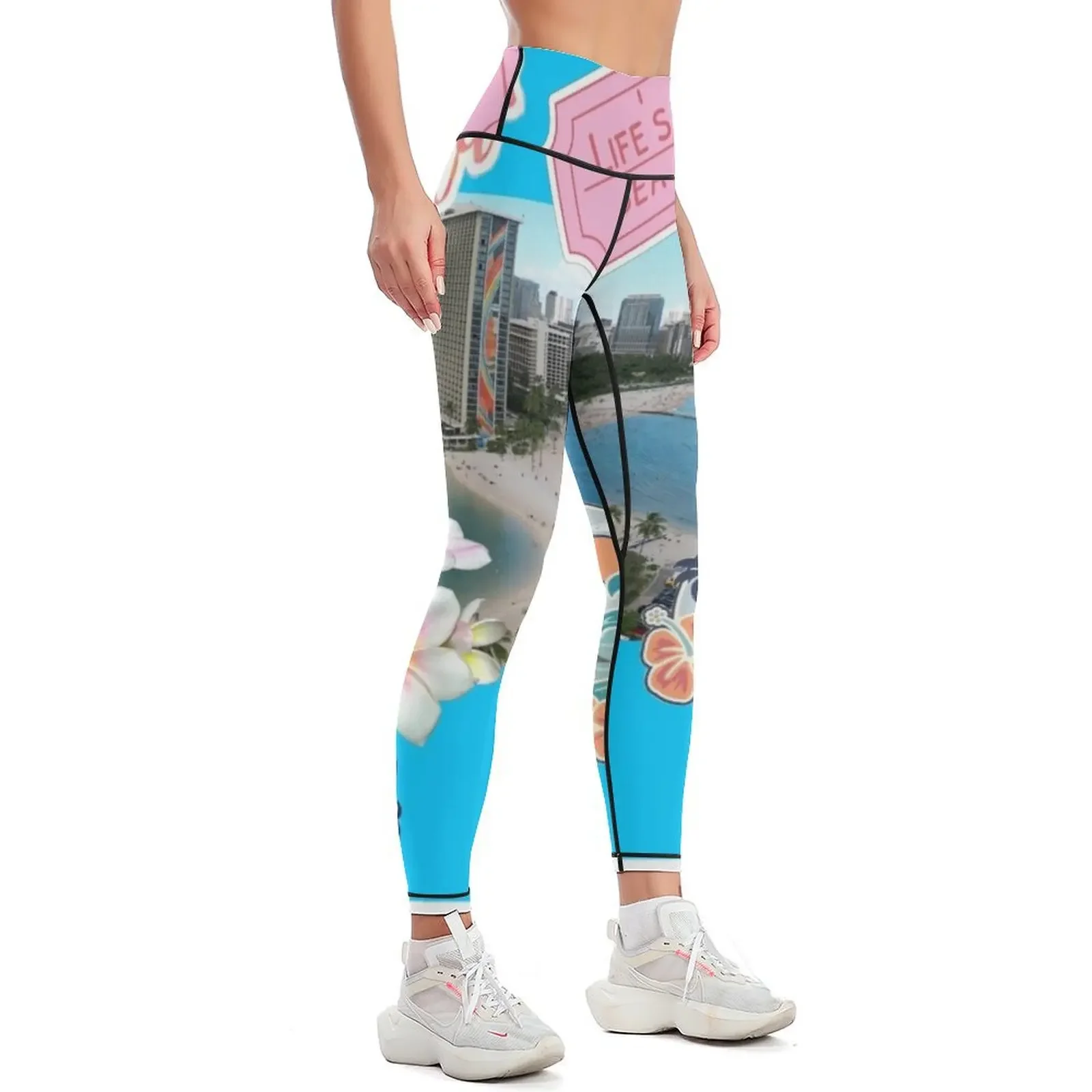 Aloha vibes Leggings Leginsy push up sport pants sportswear gym Legging sexy woman Womens Leggings