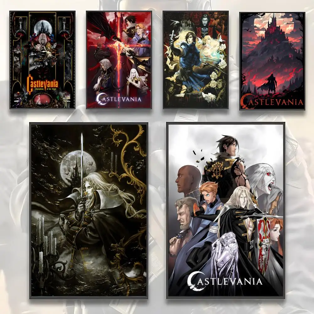 Póster adhesivo para pared, impresión artística impermeable, decoración estética para el hogar, sala de estar, juego clásico Legend C-Castlevania