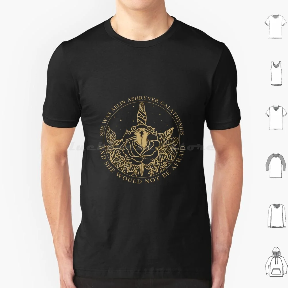 Aelin Galathynius-Throne Of Glass Quote T Shirt Cotton Men Women Diy Print Aelin Aelin Galathynius Rowan Whitethorn Celeana