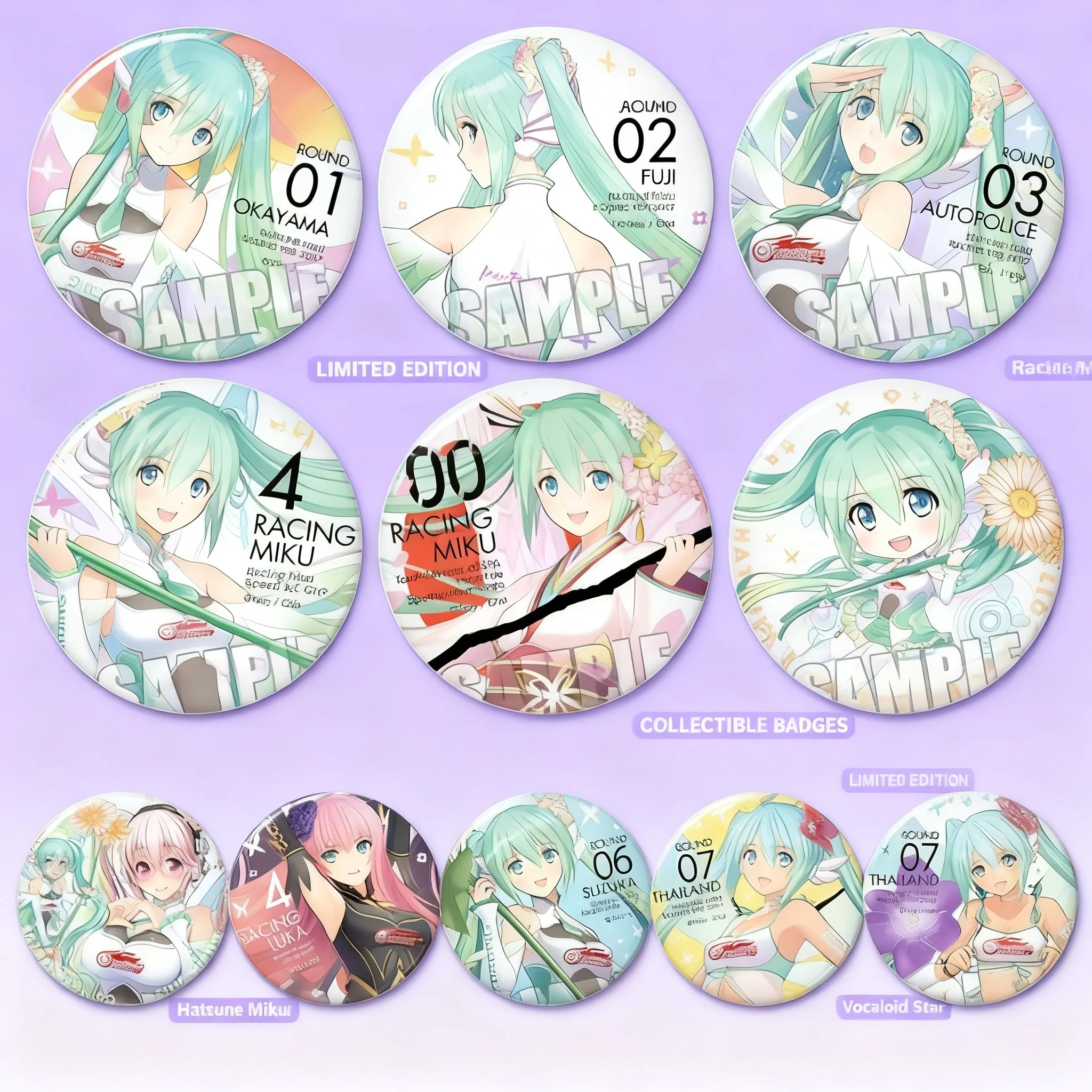 

Значок-зеркало Hatsune Miku, аксессуары для косплея аниме, сувениры для косплея Мику, брелок-фигурка Мику, зеркало Мику